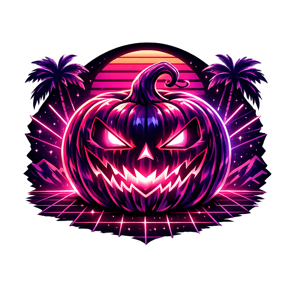Synthwave Jack-O'-Lantern