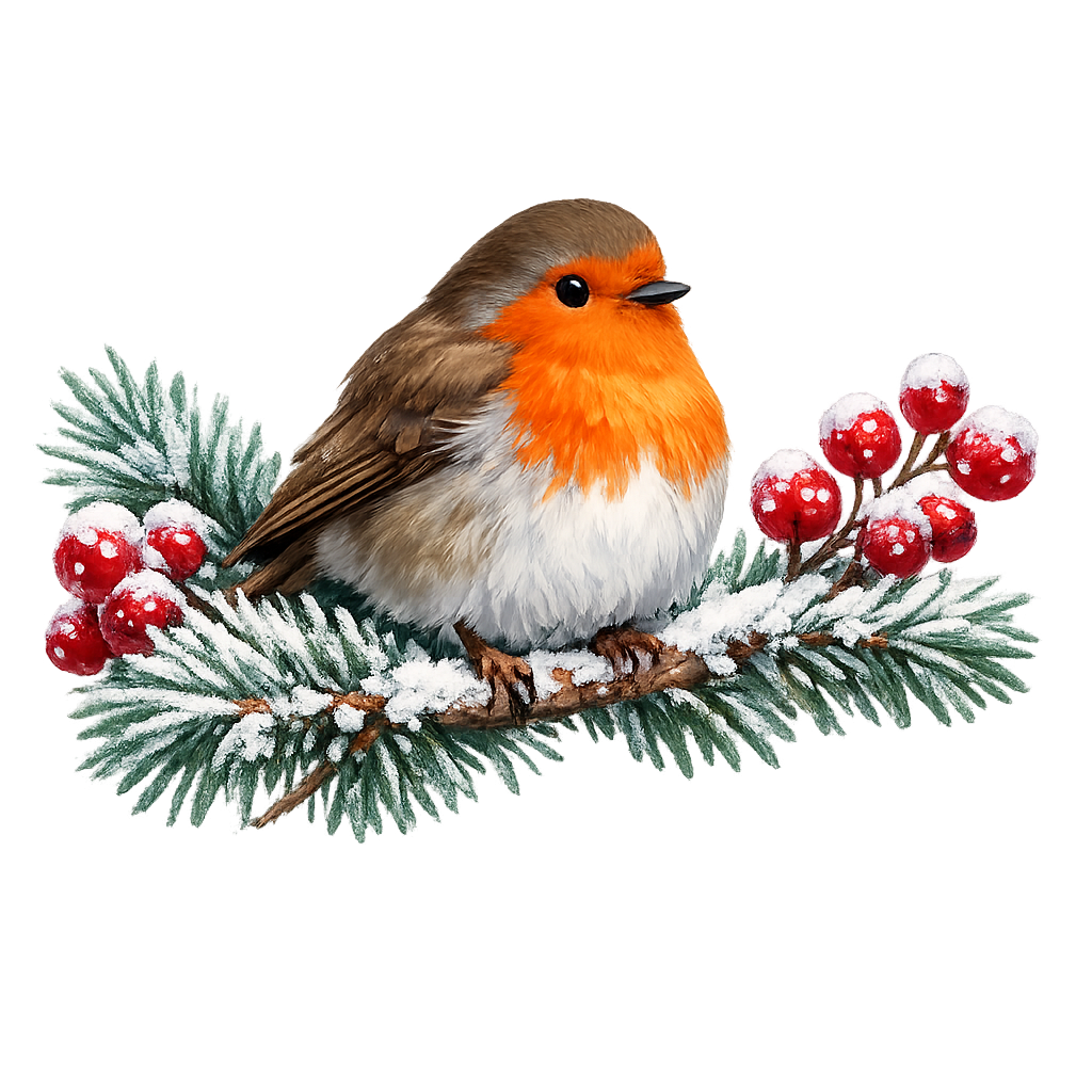 Frosty Winter Robin