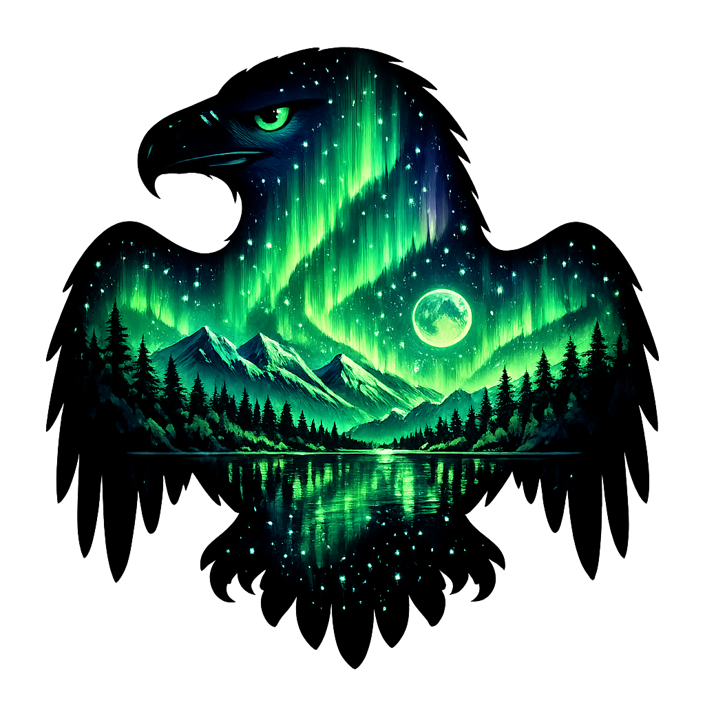 Aurora Borealis Eagle