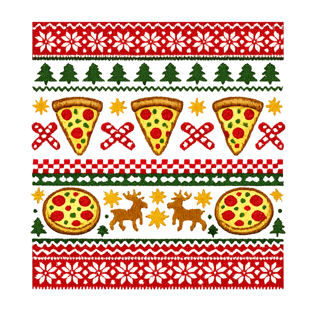 Pizza Ugly Christmas Sweater