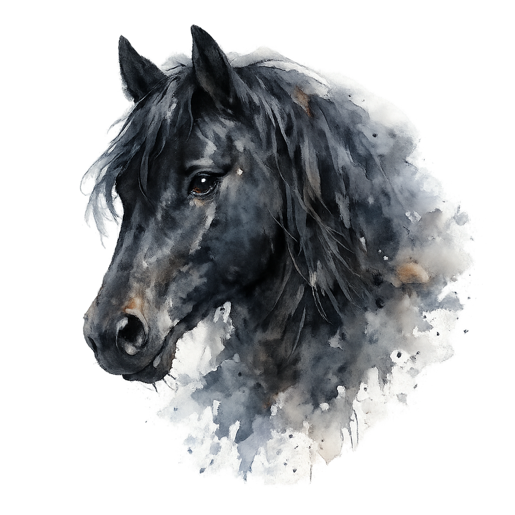 Black Horse Portre