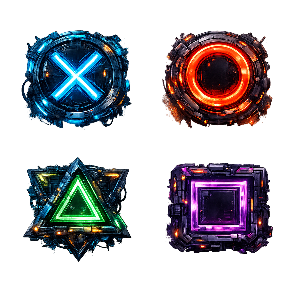 Gamer Controller Button Logos