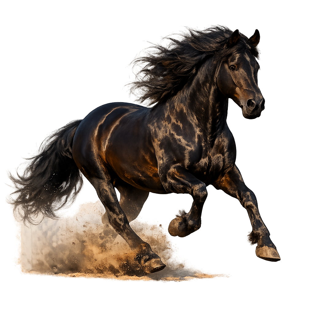 Dark Horse Gallop Realistic