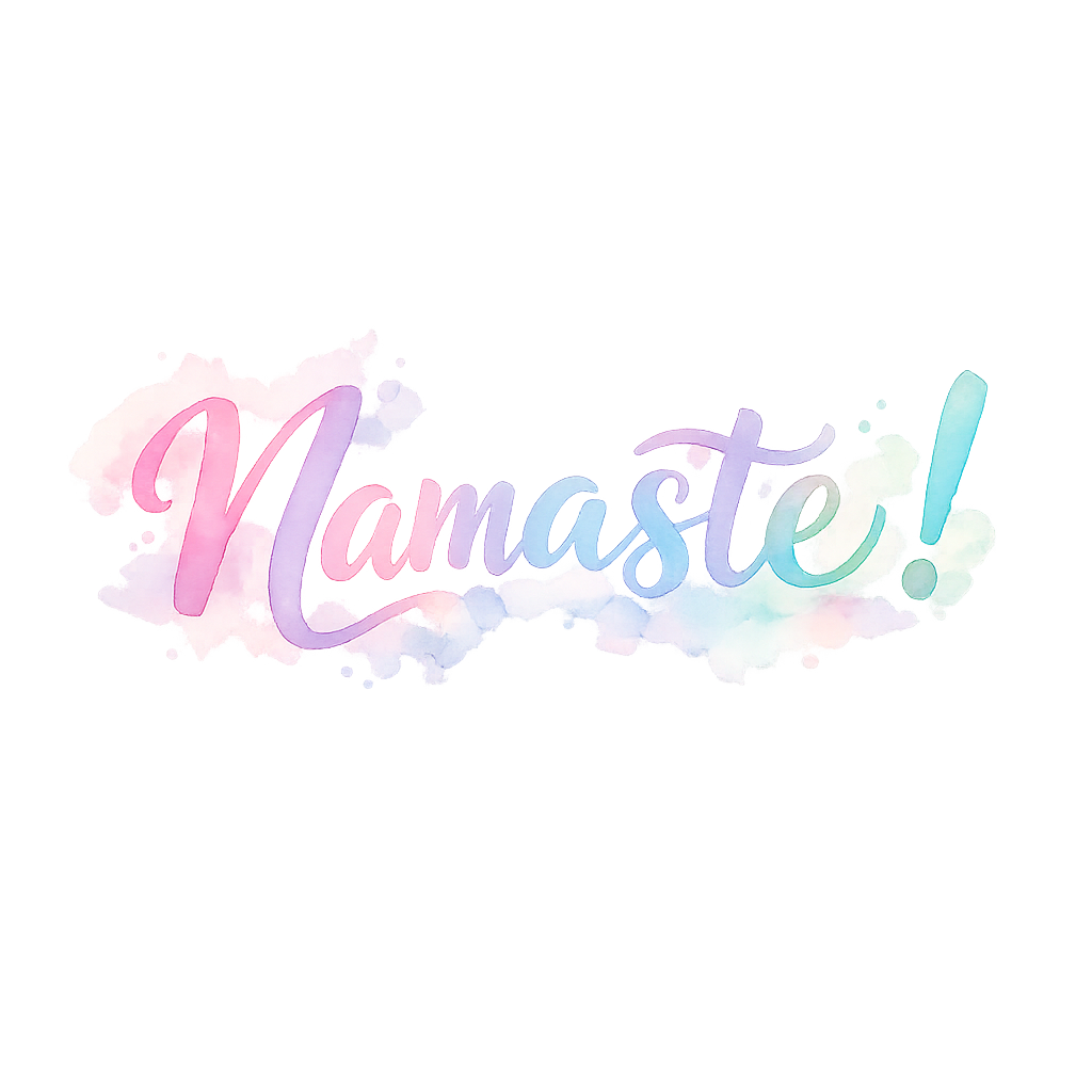 Namaste Watercolor Writing