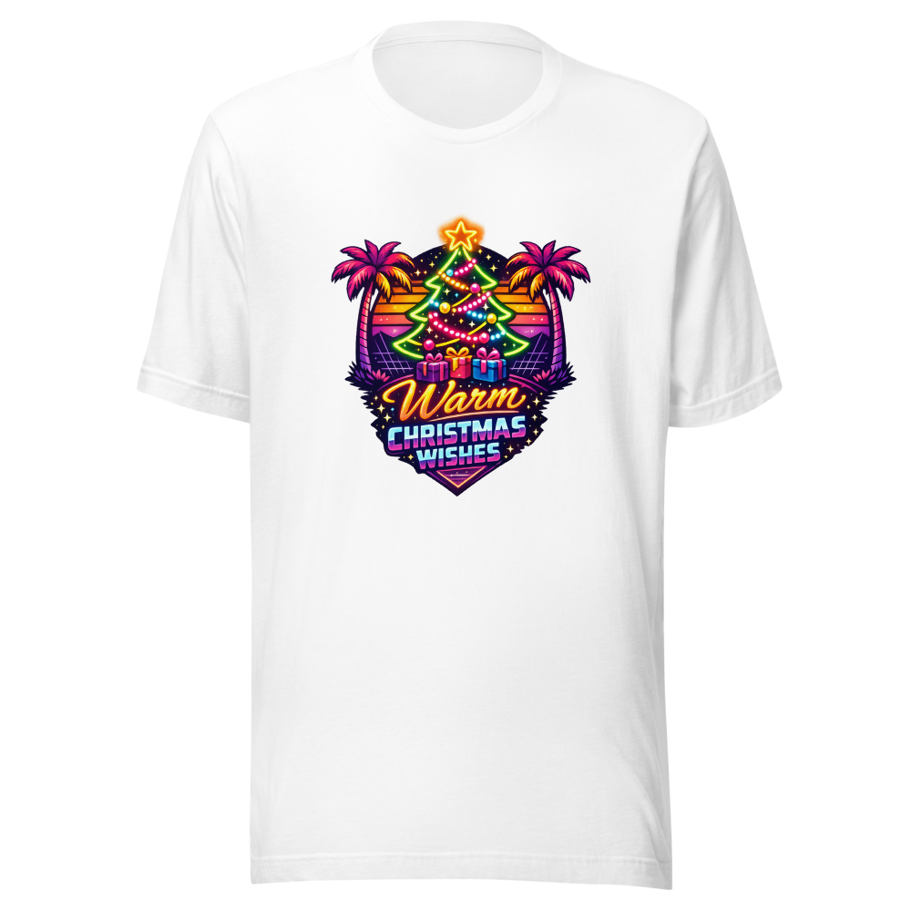 Neon 80s Christmas Palms